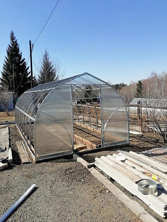Теплица Гамма-3 Усиленная оцинкованная из квадратной трубы 40*20, каркас