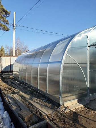 Теплица Гамма-3 Усиленная оцинкованная из квадратной трубы 40*20, каркас
