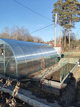Теплица Гамма-3 Усиленная оцинкованная из квадратной трубы 40*20, каркас